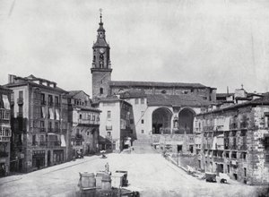 Plaza De La Constitucion, Vitoria (čb fotografie) od Spanish Photographer