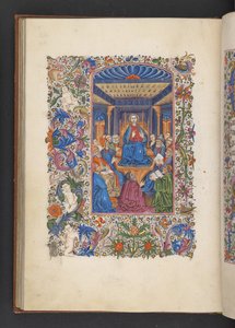 Přidejte MS 50004 f.53v Christ mezi doktory z „Knihy hodin“ (inkoust, barva a zlato na pergamenu) od Spanish School