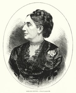 Adelaide Ristori , italská herečka (litho) od Spanish School