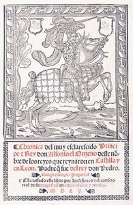 Alfonso XI., král Kastilie a Leónu, na koni, 1551 od Spanish School