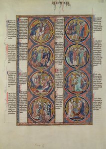 Moralizovaná bible San Luis, II. díl, 7v od Spanish School