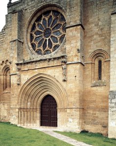 Kolegiátní kostel Santa Maria del Manzano, Castrojeriz, Burgos, Španělsko od Spanish School