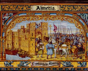 Dobytí Almerie katolickými králi v roce 1488 (keramika) od Spanish School