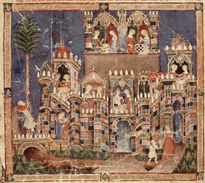 Fol.13v Hry a zábava pro trojské koně z Codexu Benito Santa Mora od Spanish School