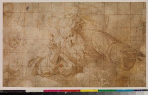 Bůh Otec požehnání, 1675-99 od Spanish School