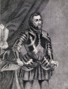 Hernan Cortes, markýz údolí Oaxaca (1485-1547) od Spanish School