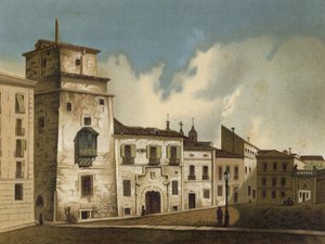 Dům, kde byl vězněn František I. Francouzský, Madrid, 1525-1526 od Spanish School