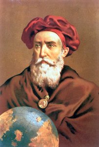 IND 123 0784502/2 Vasco da Gama (asi 1469-1525) portugalský mořeplavec od Spanish School
