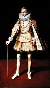 Infante Carlos, bratr Filipa IV. (olej na plátně) od Spanish School