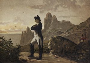 Napoleon v exilu na Svaté Heleně, 1815-1821 od Spanish School
