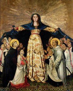 Panna Maria Milostná a mistři řádu Montesa od Spanish School