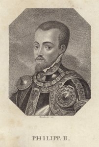 Filip II., španělský král od Spanish School