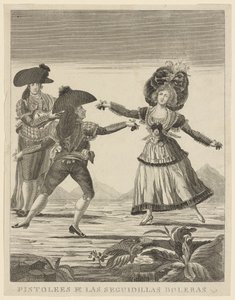 Bowlingové dráhy Guns of the seguidillas, c.1790-99 od Spanish School
