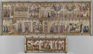 Retable and Frontal of Life of Christ and Virgin, Ayala Altarpiece od Spanish School