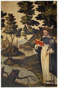 Svatý Dominik držící lilii, 17. století od Spanish School