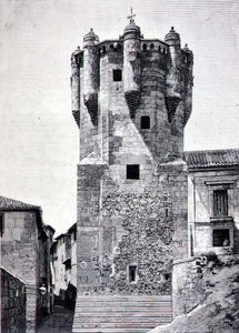 Věž držitele klíčů, postavená kolem roku 1480 v Plazuela de Menores, Salamanca od Spanish School