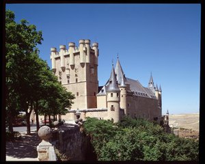 Pohled na alcazar od Spanish School