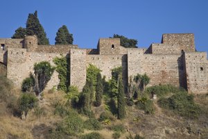 Stěny Alcazaba od Spanish School