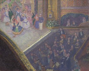 Baletní scéna z filmu „Na píscích“ od Spencer Frederick Gore