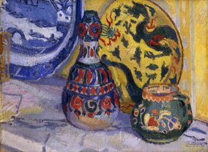 Zátiší s orientálními postavami, 1913 od Spencer Frederick Gore