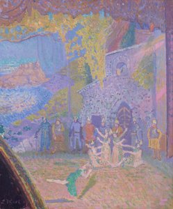 Tanec ducha Irska, Alhambra Music Hall, 1910 od Spencer Frederick Gore