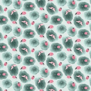 Souřadnicový vzor Nasturtium colorway 1, 2020 (grafitová tužka a digitální tisk) od Stacy Hsu