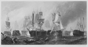 Bitva o Trafalgar, z obrázku v galerii Vernon