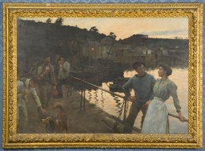 Doma, večer od Stanhope Alexander Forbes