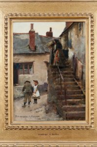 DĚTI V NEWLYNSKÉ ULICI od Stanhope Forbes
