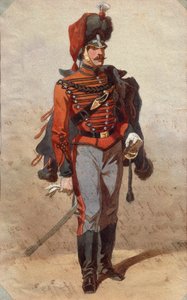 Studie uniforem Kresba Stanislao Grimaldi del Poggetto