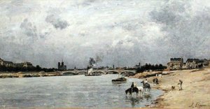 Austerlitz Bridge, Paříž (olej na plátně)