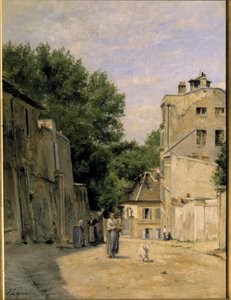 Montmartre, rue Saint Vincent Obraz Stanislas Lepine (1835-1892). 19. století. Ztlumit. 0,67x0,48 m. Paříž, Musee d