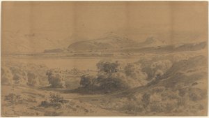 Panorama na horské jezero od Stanislaus Graf von Kalckreuth