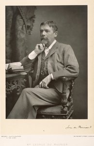 George du Maurier (1834-96), výtvarník, karikaturista a romanopisec, portrétní fotografie