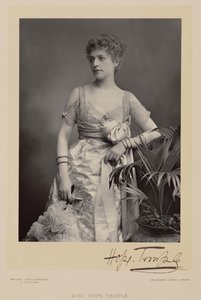 Slečna Hope Templeová, portrétní fotografie od Stanislaus Walery