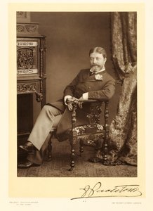 Sir Francesco Paolo Tosti (1847-1916), skladatel písní, portrétní fotografie