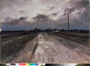 Podzim. Obraz Stanislava Yulianoviče Žukovského (1873-1944), olej na plátně od Stanislav Joulianovitch Joukovski