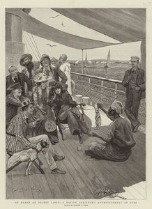 Na palubě Orient Liner, domorodé kouzelnické zábavy v Suezu od Stanley L. Wood