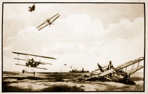 Smrt Richthofen, ilustrace z 