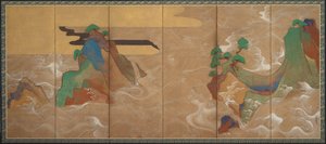 Vlny v Matsushima, 17. století.