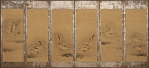 Divoké husy, období Momoyama nebo Edo, 1568-1640.