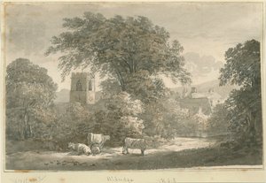 Aldridge Church: rytina, nd [1762-1802] od Stebbing Shaw