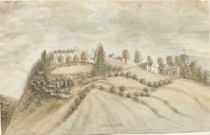 Alton Castle: malba vodovými barvami, nd [1762-1802] od Stebbing Shaw