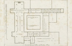 Burton-upon-Trent Abbey: rytina, nd [c 1795] (tisk) od Stebbing Shaw