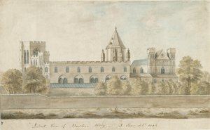Burton-upon-Trent Abbey: malba vodovými barvami, 1794