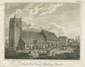 Bushbury Church: rytina a [? 18. století] od Stebbing Shaw