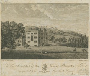 Butterton Hall: rytina a [18. století] od Stebbing Shaw