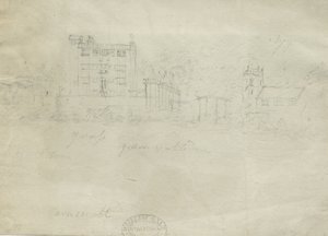 Caverswall Castle: kresba tužkou, nd [c 1800] (kresba) od Stebbing Shaw