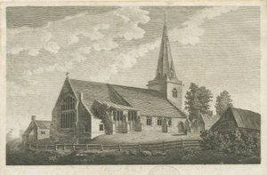 Church Eaton Church: rytina, nd [c 1800] (tisk) od Stebbing Shaw