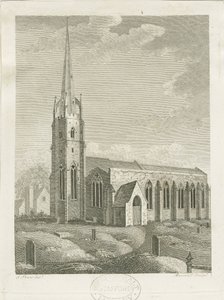Clifton Campville Church: rytina, nd [c 1790] (tisk) od Stebbing Shaw